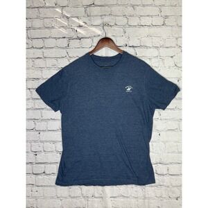 Beverly Hills Polo Club Mens Blue Heathered Crew Neck T-Shirt Size L